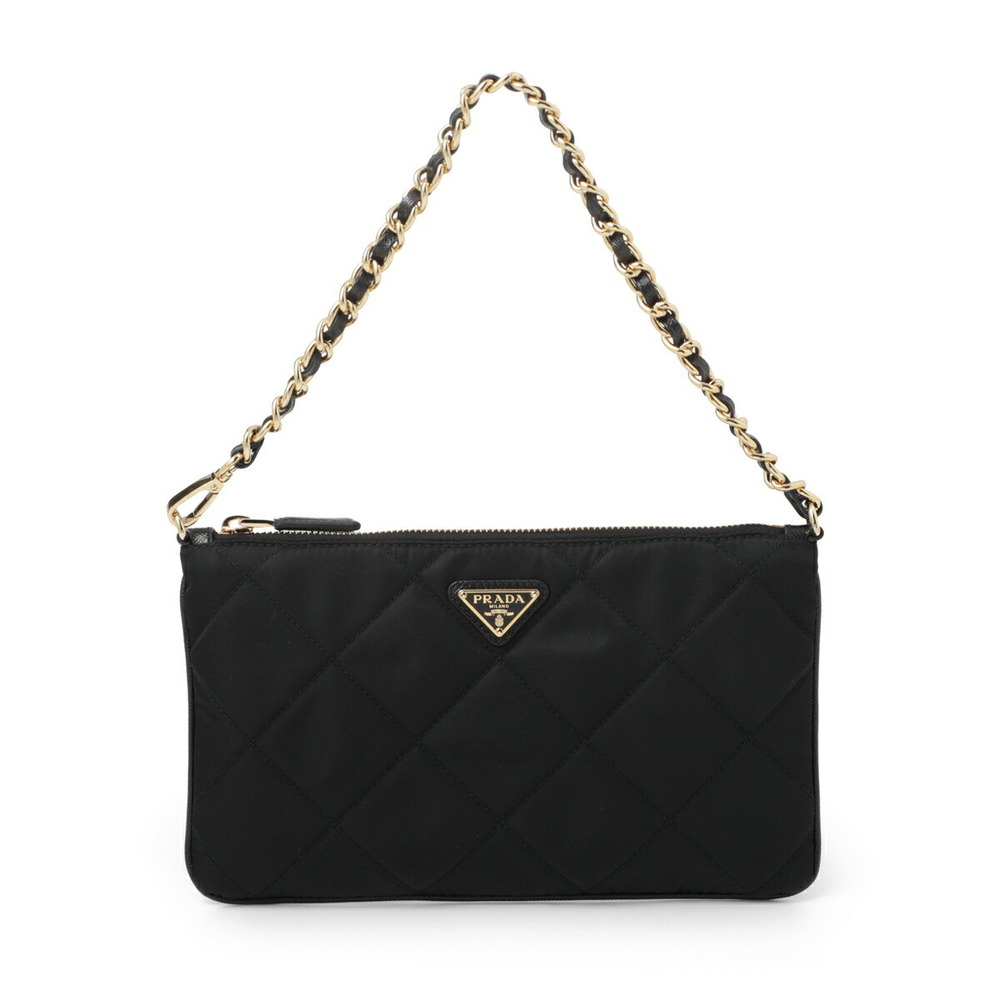 Prada NYLON Bag RE Black Clutch Pouch